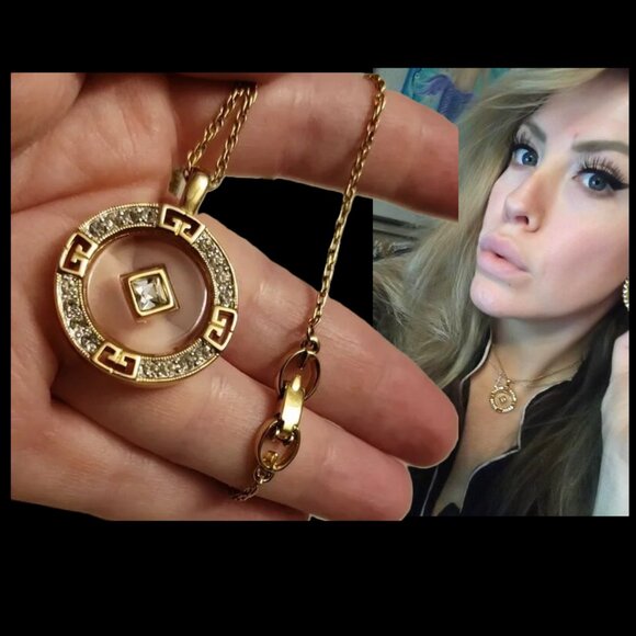 Givenchy Crystal Rhinestone 💎✨ RARE Vintage Necklace Gold-plating Paris NY - Picture 1 of 12